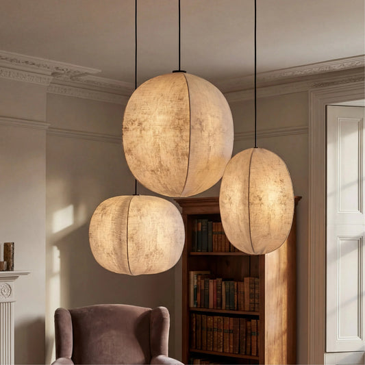 Wabi-Sabi Zen Lantern Anti-silk Pendant Light