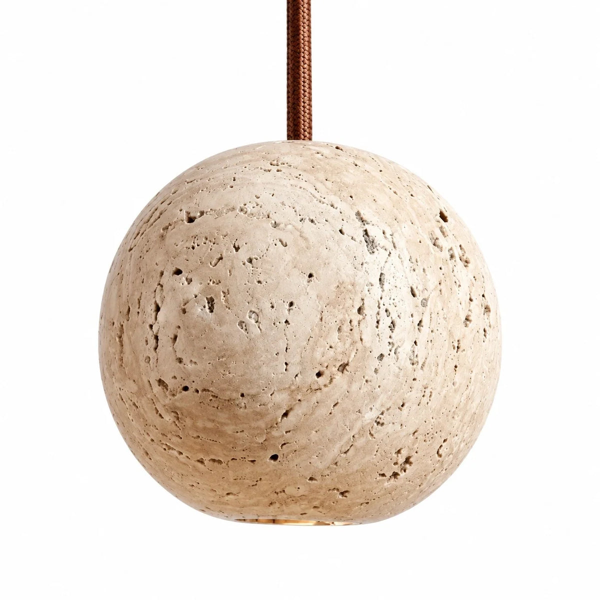 Wabi-Sabi Natural Travertine Pendant Light