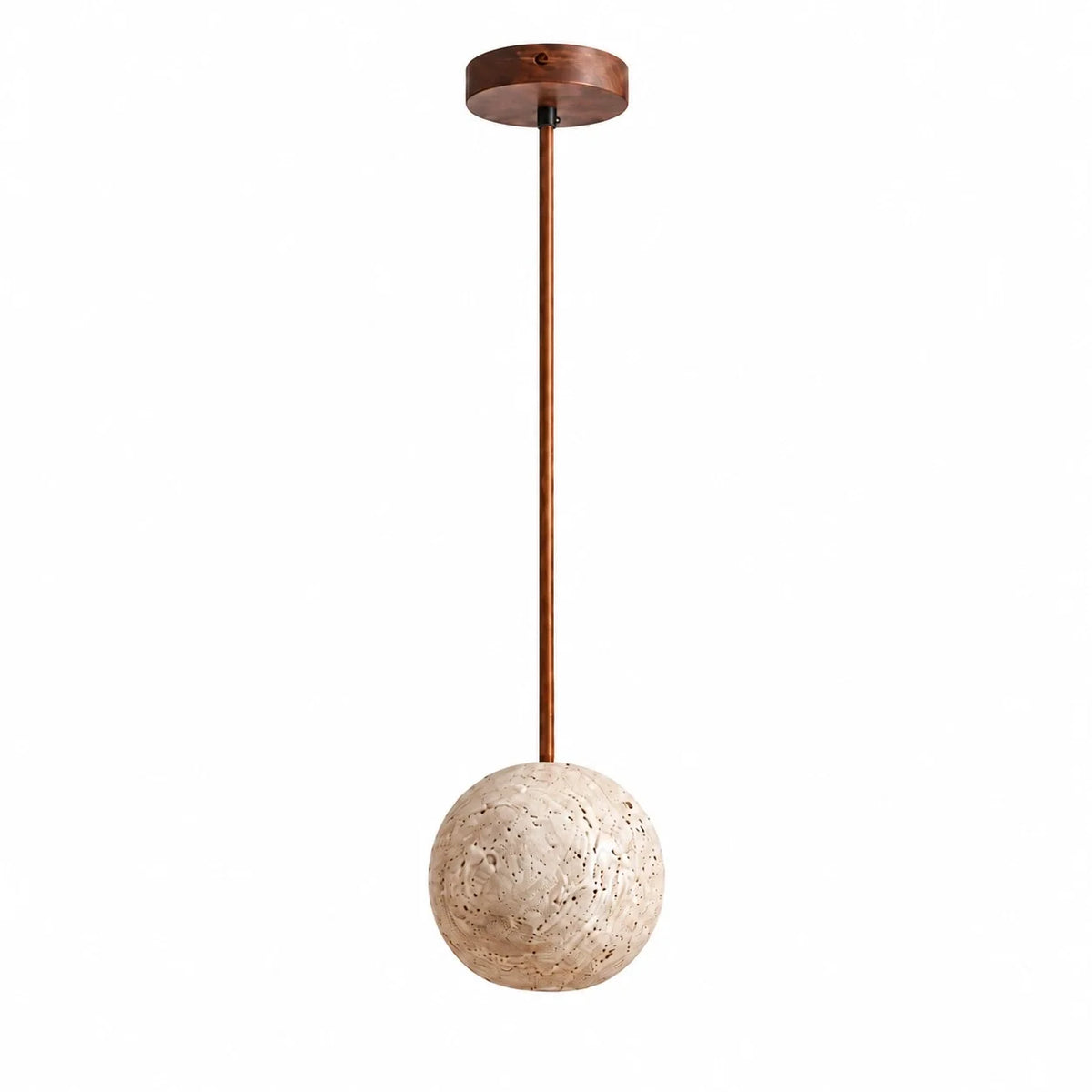 Wabi-Sabi Natural Travertine Pendant Light