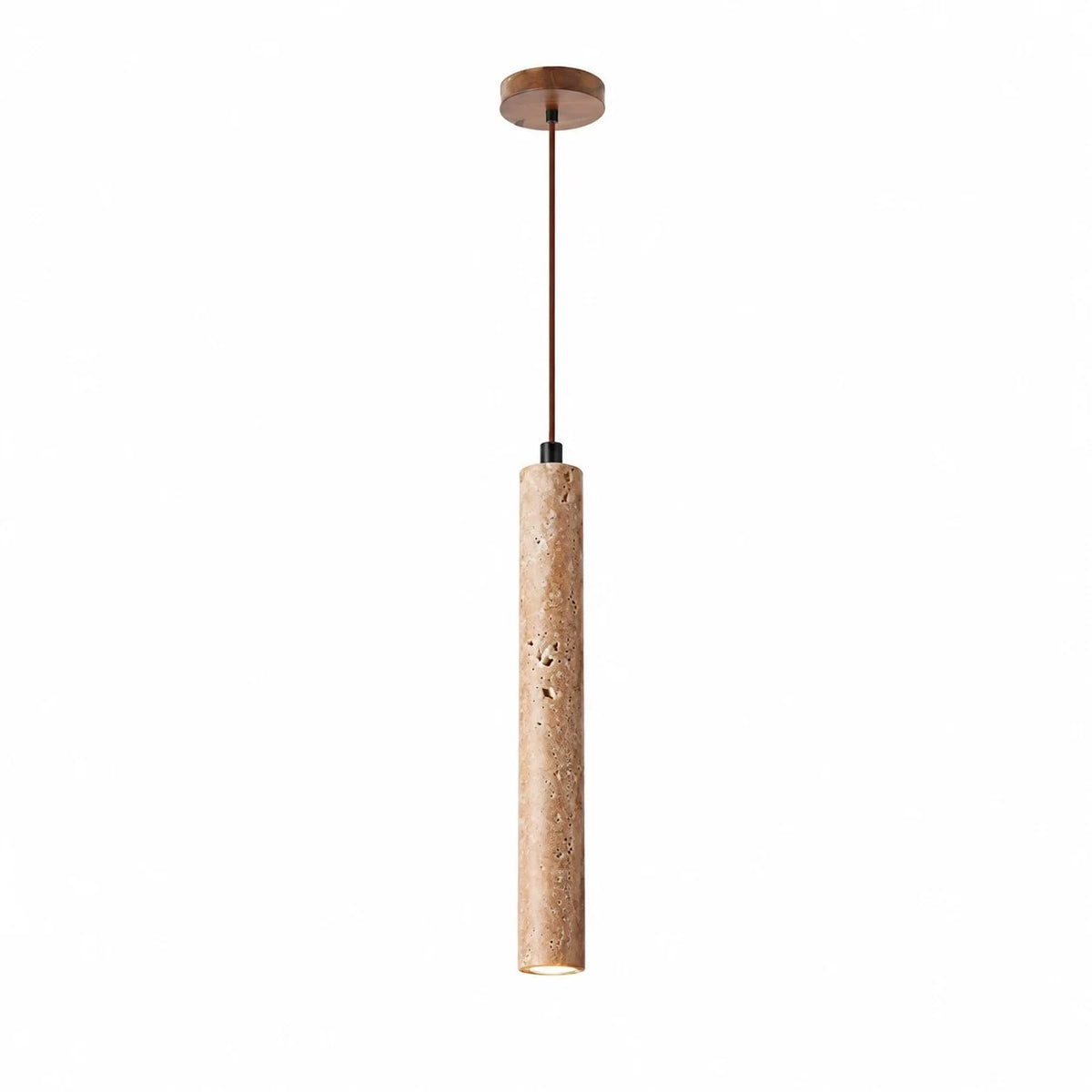 Wabi-Sabi Natural Travertine Pendant Light