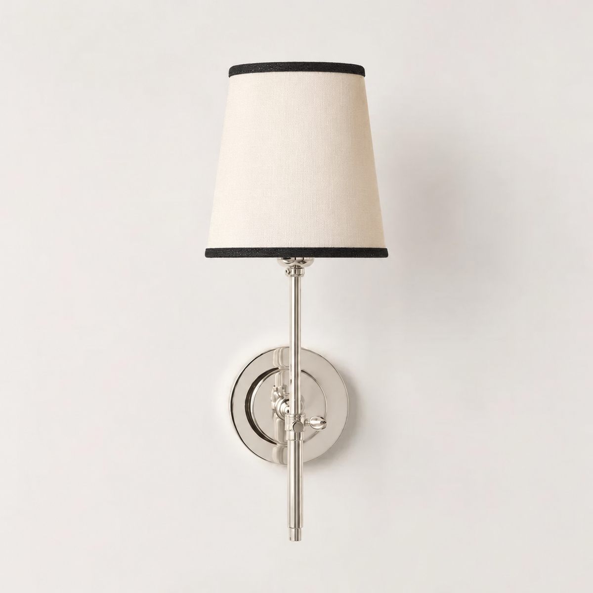 Modern Classic Tapered Linen Shade Wall Light