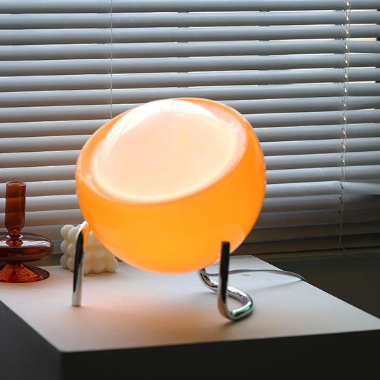 Retro Bauhaus Spherical Glass Table Lamp
