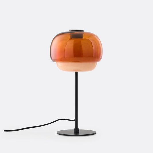 Vernon Minimalist Coloured Glass Mushroom Table Light