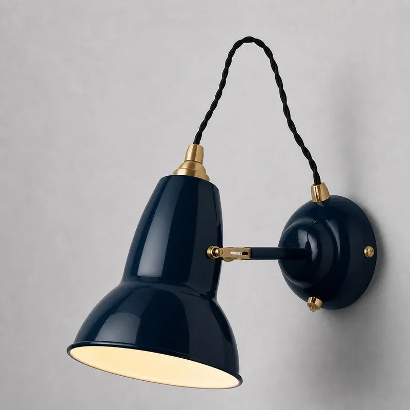 Melrose Industrial Retro Adjustable Metal Wall Light with Rotating Shade