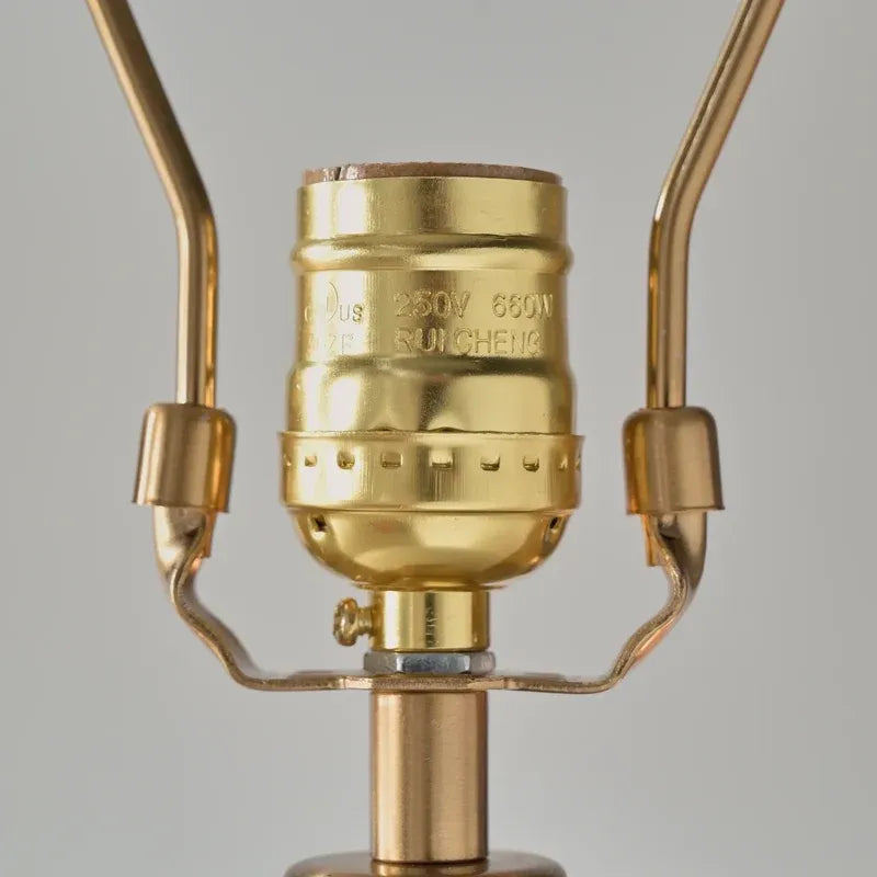 Retro Ceramic Table Lamp with Linen Shade
