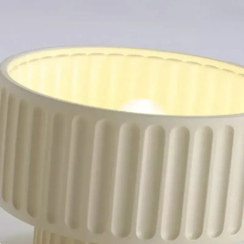 Nordic Modern Retro Colorful Fluted Flush Ceiling Light