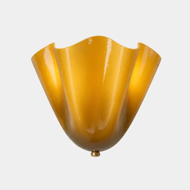 Petalia Retro Art Deco Shell Glass Wall Light