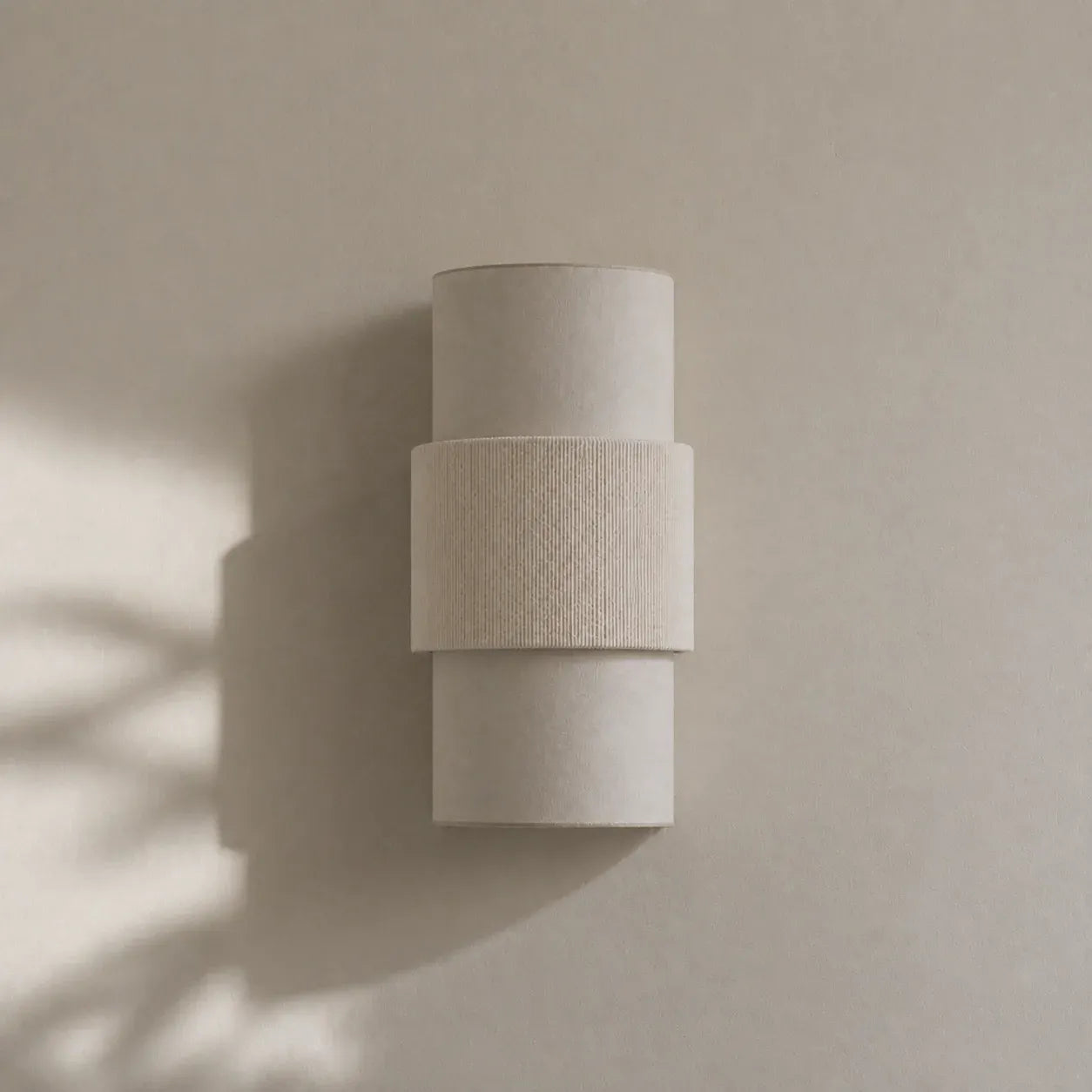 Modern Minimalist Linen Cylindrical Wall Light