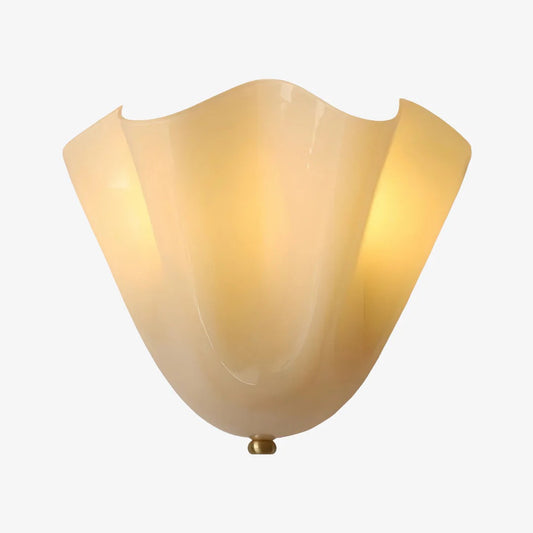 Petalia Retro Art Deco Shell Glass Wall Light