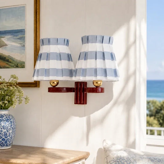 Retro Farmhouse Wisteria Boxie Twin Wall Light For Entryway