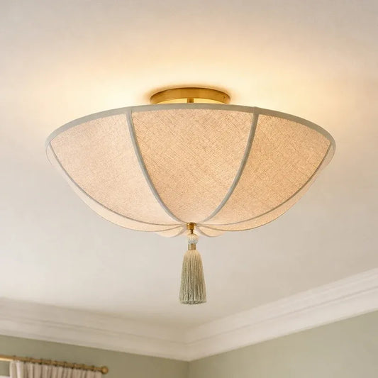 Modern Decorative Textured Fabric Ceiling Light