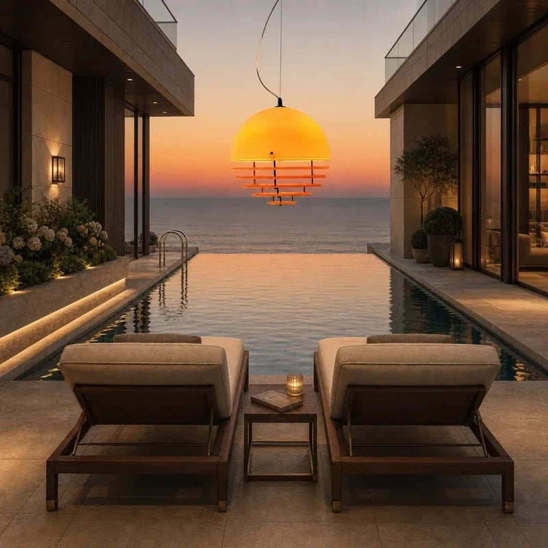Elwin Nordic Bauhaus Sunset Ambient Decorative Pendant Light