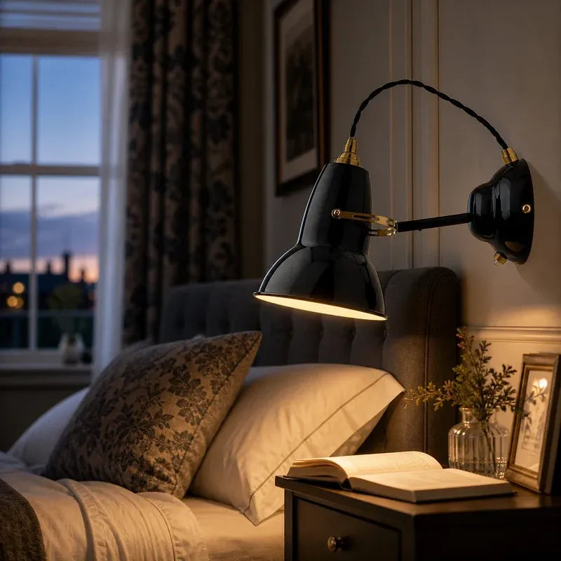 Melrose Industrial Retro Adjustable Metal Wall Light with Rotating Shade