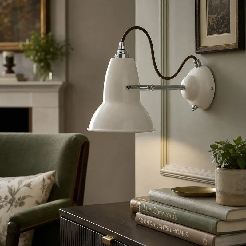 Melrose Industrial Retro Adjustable Metal Wall Light with Rotating Shade