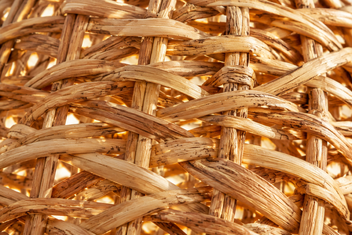 Rattan lighting
